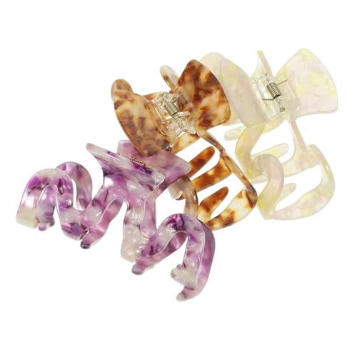 HONITANO 3 Stück Teiliges Förmige Haarklammern aus Langlebigem Material Starke Griffkraft für Dickes und Langes Haar Haaraccessoires für Frauen und Teenager Vielseitig für Alltag und von HONITANO