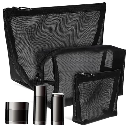 HONITANO 3 Stück Teiliges Mesh Kosmetiktaschen Leichte Strapazierfähige Make Up Organizer Beutel mit Reißverschluss Wasserabweisend Kompakt für Damen Reise und Toilettenartikel Vielseitig HONITANO 3 Stück Teiliges Mesh Kosmetiktaschen Leichte Strapazierfähige Make Up Organizer Beutel mit Reißverschluss Wasserabweisend Kompakt für Damen Reise und Toilettenartikel Vielseitig von HONITANO