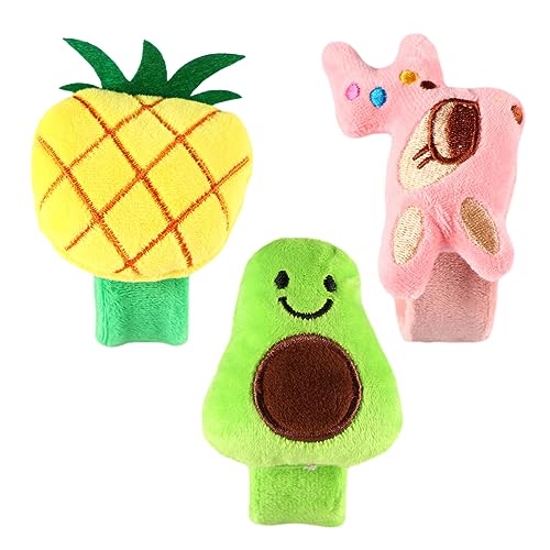 HONITANO 3 Stück Teiliges Slap Armbänder Plüsch Handgelenkarmbänder mit Avocado Ananas und Reh Design Hautfreundlich und Bequem für Partys und Freizeitaktivitäten von HONITANO