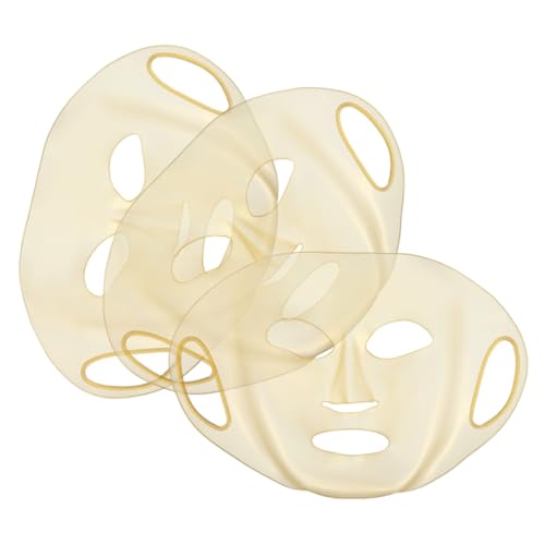 HONITANO 3 Stück Wiederverwendbare Silikon Gesichtsmaske Hautfreundliche Elastische Beauty Maskenabdeckung für Langanhaltende Feuchtigkeitspflege Sicherer Sitz Waschbar und Wiederverwendbar HONITANO 3 Stück Wiederverwendbare Silikon Gesichtsmaske Hautfreundliche Elastische Beauty Maskenabdeckung für Langanhaltende Feuchtigkeitspflege Sicherer Sitz Waschbar und Wiederverwendbar von HONITANO