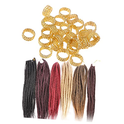 HONITANO 30 Stück Dreadlocks Schmuck Filigrane Haarringe aus Metall für Zöpfe Haaraccessoires für und Mädchen Dekorative Haarperlen für Dreadlocks und Flechtfrisuren von HONITANO
