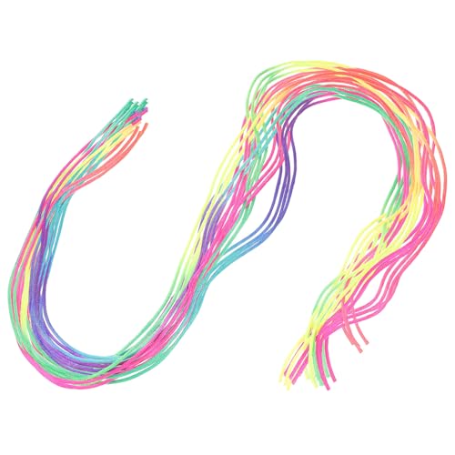 HONITANO 30 Stück Teiliges Bunte Haarflechtbänder Dicke Farbverlaufene Flechtseile für Mädchen DIY Haarzopf Zubehör Vielseitige Haarschmuck zum Flechten und Styling von HONITANO