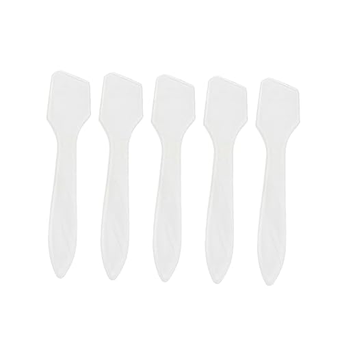 HONITANO 300 Stück Transparenter Kosmetikspatel für Praktischer Make Up Löffel Langlebiges Beauty Tool zum Präzisen Auftragen und Portionieren von Cremes und Masken von HONITANO
