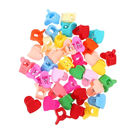 HONITANO 39stücke Teiliges Mädchen Haarklammern Herzform Bunte Junge Mädchen Haarspangen Aus Einfache Handhabung Für Verschiedene Frisuren Und Outfits von HONITANO