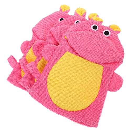 HONITANO 3Stücke Kinderbad Handschuh Cartoon Duschhandschuhe für Junge Mädchen Sanfte Farbenfrohes Design für Tägliche Sorgt für Spaß von HONITANO