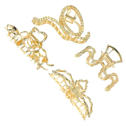 HONITANO 4 Stck Große Haarklammern für Damen Metall Clips Rutschfeste Haarspangen für Dickes und Langes Haar für Partys und Alltag von HONITANO