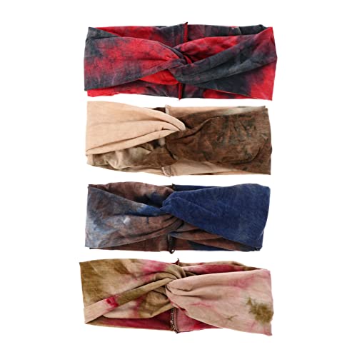 HONITANO 4stücke Teiliges Elastisches Haarband Für Sport Und Freizeit Kreative Knoten-stirnbänder Weinrot Für Yoga Laufen Und Tägliches Styling HONITANO 4stücke Teiliges Elastisches Haarband Für Sport Und Freizeit Kreative Knoten-stirnbänder Weinrot Für Yoga Laufen Und Tägliches Styling von HONITANO