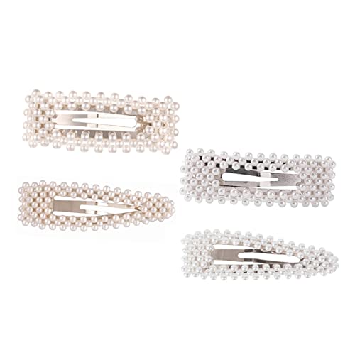 HONITANO 4 Stück Haarklammern Haarschmuck Modische Haarspangen Frauen Haarnadel Frische Haarspangen Einfache Haarnadel Mädchenhaarclip Weiß HONITANO 4 Stück Haarklammern Haarschmuck Modische Haarspangen Frauen Haarnadel Frische Haarspangen Einfache Haarnadel Mädchenhaarclip Weiß von HONITANO