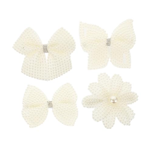 HONITANO 4 Stück Perlen Haarspangen Modische Haarklammern für Damen Dekorative Haarschmuck Clips Fester Griff schonend für das Haar Vielseitig für Frisuren und Haarfarben Geeignet von HONITANO