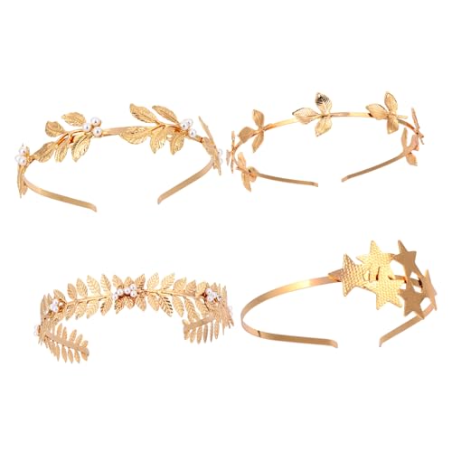HONITANO 4stücke Retro Haarreif Mit Perlen Für Braut Kopfschmuck Hochzeit Stirnband Als Haarschmuck Stilvolle Haar Accessoires Für Damen Und Mädchen Zu Besonderen Anlässen von HONITANO