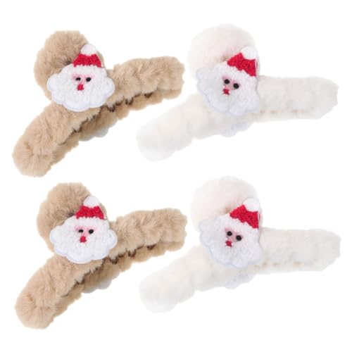 HONITANO 4stücke Flauschige Haarspangen Set Für Weihnachten Große Klammern Für Damen Für Locken Vielseitige Haarschmuck-accessoires Für Jeden Anlass Rutschfeste Haarklammern HONITANO 4stücke Flauschige Haarspangen Set Für Weihnachten Große Klammern Für Damen Für Locken Vielseitige Haarschmuck-accessoires Für Jeden Anlass Rutschfeste Haarklammern von HONITANO