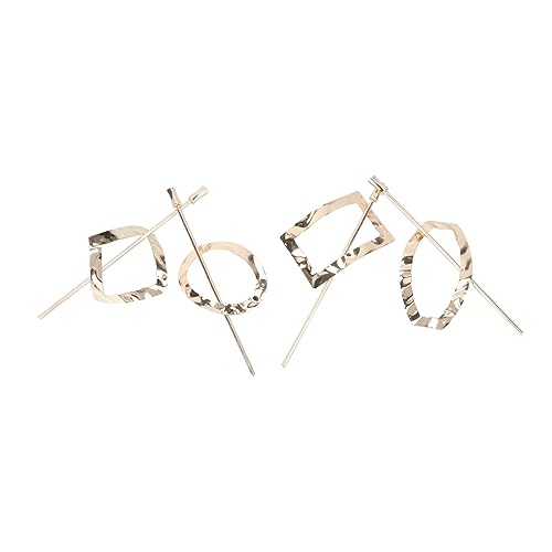 HONITANO 4 Stück Retro Haarspangen für Damen Teiliges Vintage Haaraccessoire Haarschmuck mit Geometrischen für Hochsteckfrisuren und Haardekoration Goldene Metallfarben von HONITANO