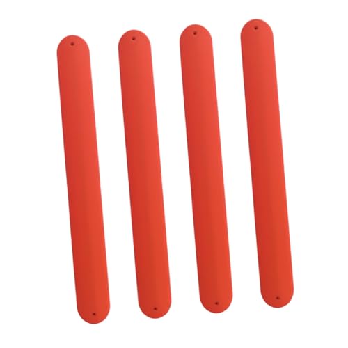 HONITANO 4 Stück Silikon Slap Armbänder für Bunte DIY Schlagarmbänder Verstellbar Langlebig Geeignet für Party Mitgebsel und Bastelprojekte von HONITANO