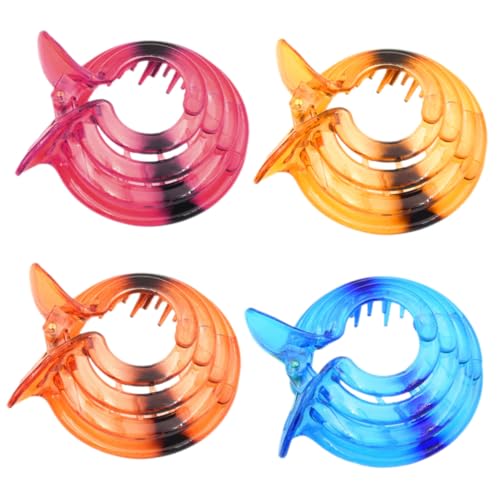HONITANO 4 Stück Teiliges Bunter Haarklammern für Dünnes Haar Starke Französische Haarklammer aus Resin und Kunststoff Schmerzfrei und Langlebig Modischer Haarschmuck für Damen und Mädchen von HONITANO