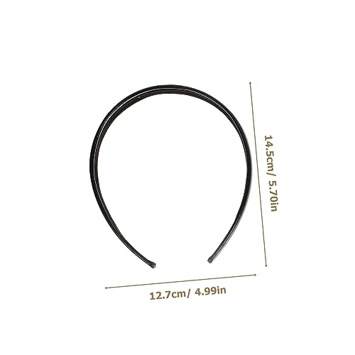 HONITANO 4 Stück Teiliges Damen Stirnbänder aus Hochwertigem Kunstleder Modisch Glänzend Schlankes Design Retro Inspiriert Vielseitig Kombinierbar Silber Pinklila Champagner und Schwarz von HONITANO