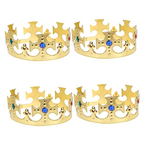 HONITANO 4 Stück Teiliges Goldene aus Festliche Geburtstagskostüm Accessoires für Party Dekoration und Karneval Zubehör von HONITANO