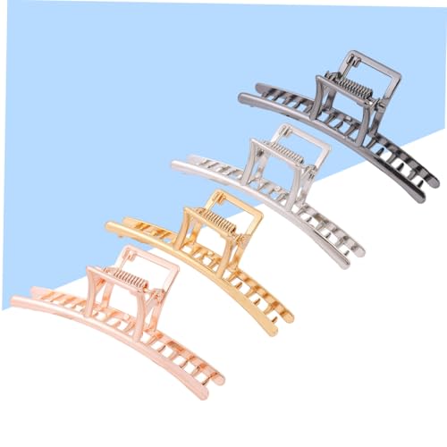 HONITANO 4 Stück Teiliges Großer Metall haarspangen aus Langlebiger Legierung Stilvolle Klauenhaarklammern für Frauen und Mädchen Einfache Anwendung Vielseitig für Ponytail und Festes Haar von HONITANO