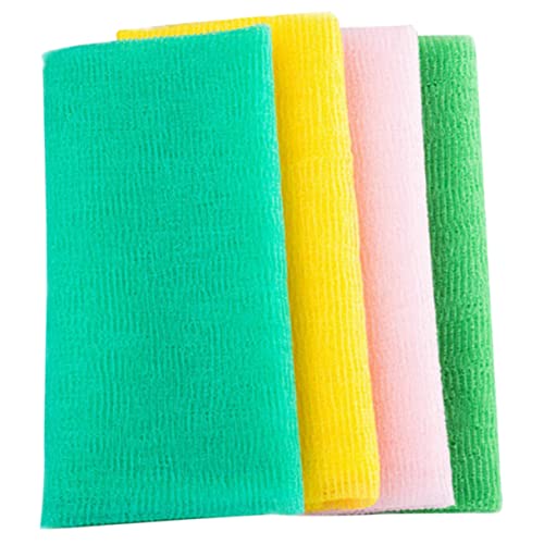 HONITANO 4 Stück Teiliges Peeling Badetuch Langlebige Körperpeeling Waschlappen Leichter Rücken und Fußschrubber Sanftes Exfolierendes Material Platzsparend für Gründliche Hautreinigung HONITANO 4 Stück Teiliges Peeling Badetuch Langlebige Körperpeeling Waschlappen Leichter Rücken und Fußschrubber Sanftes Exfolierendes Material Platzsparend für Gründliche Hautreinigung von HONITANO