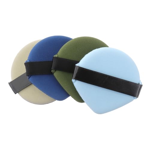 HONITANO 4 Stücke Schwamm flattern Sahnepulver Puderquaste Kissen Make-up-Pads für die Grundierung Pulver einstellen Mini Schönheits- Foundation-Make-up- Hydrophiles Polyurethan von HONITANO