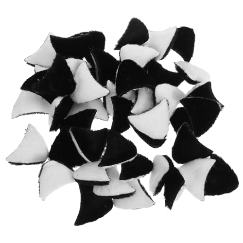 HONITANO 40 Stück Selbstgemacht Katzenohren Haarspangen Zubehör für Haarschmuck Dekorationen für Kinder und Erwachsene Vielseitig Einsetzbar aus Strapazierfähigem Stoffmaterial von HONITANO