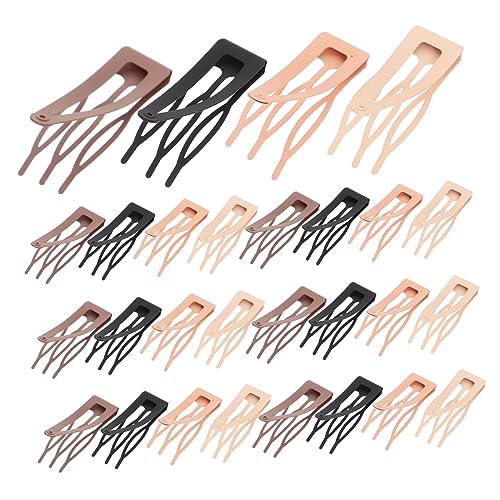 HONITANO 40 Stück Teiliges Metall Snap Haarspangen Kleine Dekorative Haarklammern für Frauen Rutschfest Langlebig Vielseitig Passend zu Allen Haartypen und Farben Praktische Haarschmuck von HONITANO