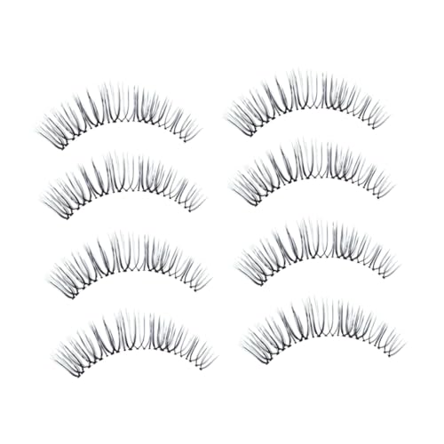 HONITANO 4paar Naturgetreue Falsche Wimpern Handgemachte Kunstwimpern Aus Weichem Material Für Damen Für Party Und Alltag Wiederverwendbar Natürlicher Look Zufällige Verpackung von HONITANO