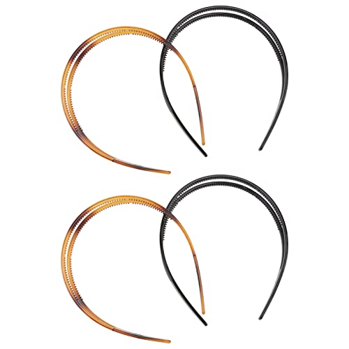 HONITANO 4stücke Gezahnte Anti-slip-haarreifen Damen Stirnband Mit Zähnen Kopfreifen Für Frauen Mädchen Haarschmuck Für Party Hochzeit Geburtstag von HONITANO