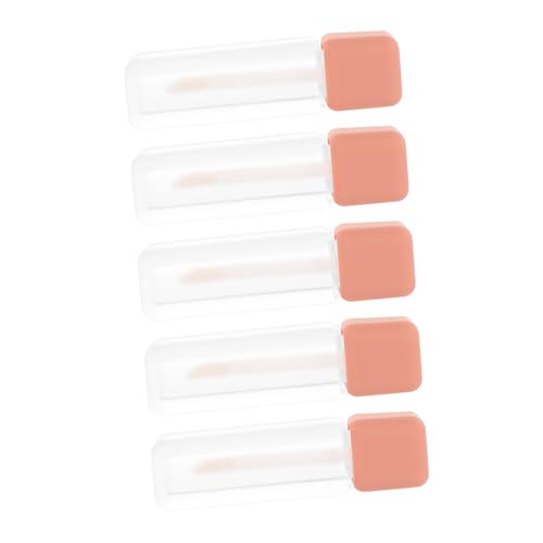 HONITANO 5 Stück Lippenpflegestifte Leerbehälter Zylindrische Nachfüllbare Lipgloss Tuben Reisegröße für DIY Flüssiges Lipgloss Lippenöl Lip Balm von HONITANO
