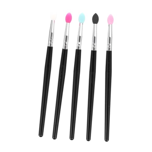 HONITANO 5 Stück Silikon Lippen und Lidschattenpinsel Teiliges Hautfreundlich Langlebig Vielseitig für Lippenstift und Glitzer Lidschatten für Damen Make Up Anwendung von HONITANO