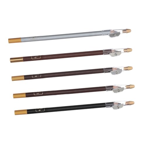 HONITANO 5 Stück Teiliges Augenbrauenstifte mit Anspitzer Praktische Vielseitige Eyeliner und Brauenstifte für Makelloses Augenbrauen Make Up für Reisen und Täglichen Gebrauch von HONITANO