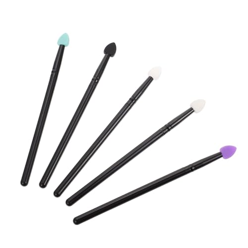 HONITANO 5 Stück Silikon Lidschatten Pinsel Für Augen Make up Schimmerndes Puder Leicht Zu Reinigen Für Hauttypen Geeignet Für Professionellen Und Privaten Gebrauch Mit Lippenbalsam von HONITANO