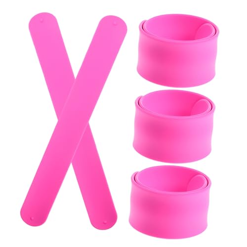 HONITANO 5 Stück Teiliges Silikon Slap Armband Party Mitgebsel Kindergeburtstag Bunte Schnapparmbänder für Jungen Mädchen Frei Wristband HONITANO 5 Stück Teiliges Silikon Slap Armband Party Mitgebsel Kindergeburtstag Bunte Schnapparmbänder für Jungen Mädchen Frei Wristband von HONITANO