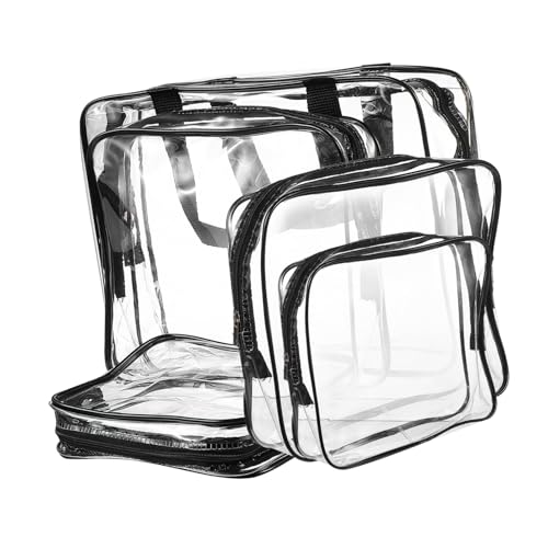 HONITANO 5 Stück wasserdichte Transparente Kosmetiktaschen Teiliges mit Reißverschluss Leichte Kulturbeutel für Damen Vielseitiger Reise Organizer für Make Up Toilettenartikel HONITANO 5 Stück wasserdichte Transparente Kosmetiktaschen Teiliges mit Reißverschluss Leichte Kulturbeutel für Damen Vielseitiger Reise Organizer für Make Up Toilettenartikel von HONITANO