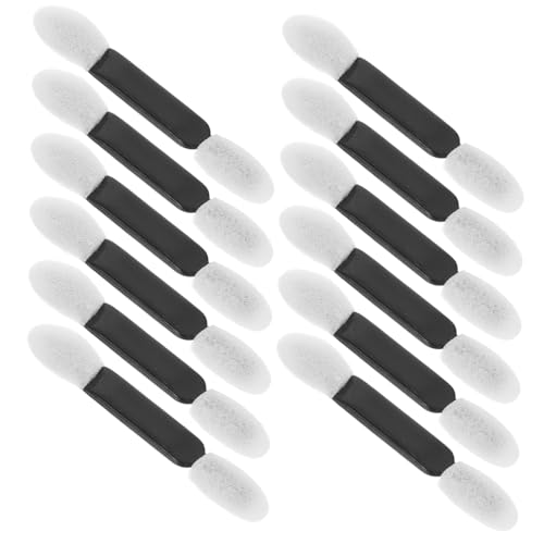 HONITANO 50 Stück Doppelseitige Lidschatten Applikatoren mit Weichem Schwammkopf Präzise Zwei für Natürlichen Dramatischen Look für Make Up Reisen Feste und Tägliche Anwendung von HONITANO