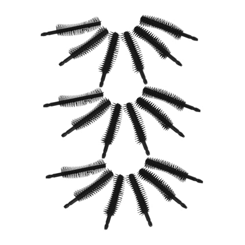 HONITANO 50 Stück Weiche Mascara-bürste Aus Silikon Wimpernspoolie Mascara-zauberstäbe Spoolies Für Augenbrauen Wimperntusche Spoolie-bürste Wimpernstäbchen Wimpernspule Black Kieselgel von HONITANO