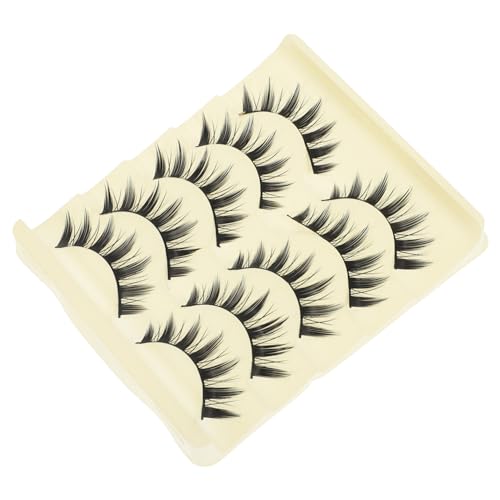 HONITANO 5paare Falsche Wimpern Für Frauen Wiederverwendbare Voluminöse Und Geschwungene Extensions Für Doppeltes Augenlid Make-up Zubehör Für Jeden Anlass von HONITANO