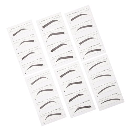 HONITANO 6 Stck Teiliges Augenbrauen Aufkleber Einweg Papier Schablonen für Make Up Frauen Augenbrauen Styling Vorlage Praktisch Kompakt Einfach Anzuwenden Anfänger Geeignet HONITANO 6 Stck Teiliges Augenbrauen Aufkleber Einweg Papier Schablonen für Make Up Frauen Augenbrauen Styling Vorlage Praktisch Kompakt Einfach Anzuwenden Anfänger Geeignet von HONITANO