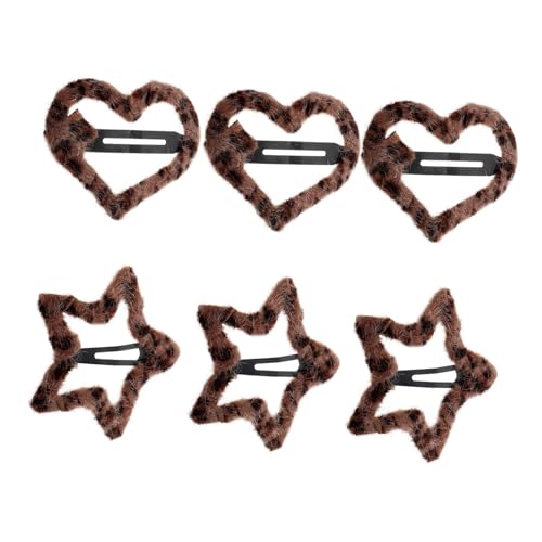 HONITANO 6stücke Teiliges Leopardenmuster Haarspangen Für Mädchen Süße Dekorative Clips Für Feines Haar Für Alltag Reisen Und Besondere Anlässe von HONITANO