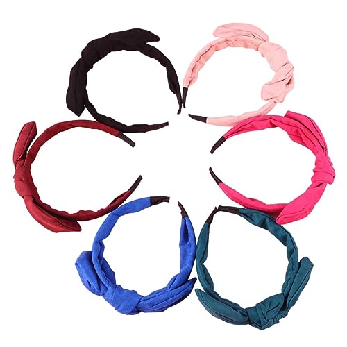 HONITANO 6stücke Ear Haarband Teiliges Lustige Haarschmuck Für Mädchen Verstellbares Stirnband Mit Schleife Für Feste Und Partys Farben Zufällig von HONITANO
