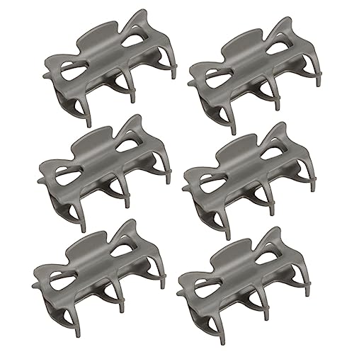 HONITANO 6 Stück Isolierte Clips Lockenwickler Haarklammer über Nacht Eisstockschießen Haarspangen frauen klemmbausteine Hot Curler Clip Ersatz Heißrollenclip ersetzen Black von HONITANO