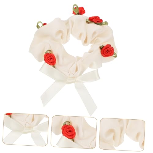 HONITANO 6 Stück Teiliges Elastische Haargummis mit Retro Blumenmuster Weiche Rutschfeste Haarschleifen für Mädchen und Frauen Geeignet für Dickes und Dünnes Haar Modische Haarschmuck von HONITANO