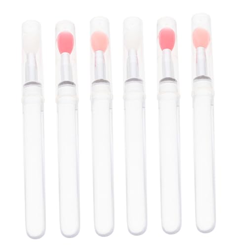 HONITANO 6 Stück Teiliges Lippenpinsel aus Lebensmittelechtem Silikon mit Deckel Weiche Langlebige Applikatoren für Lippenbalsam Lippenmaske und Lidschatten Kompakt und Tragbar für HONITANO 6 Stück Teiliges Lippenpinsel aus Lebensmittelechtem Silikon mit Deckel Weiche Langlebige Applikatoren für Lippenbalsam Lippenmaske und Lidschatten Kompakt und Tragbar für von HONITANO