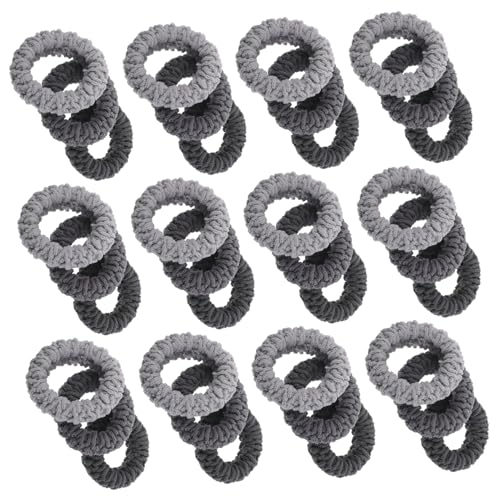 HONITANO 60 Stück Dehnbare Haargummis aus Robustem Strick für Dickes Haar Elastische Ponytail Halter Bunte Langlebige Haargummis für Frauen Mädchen Vielseitig und Farbenfroh von HONITANO