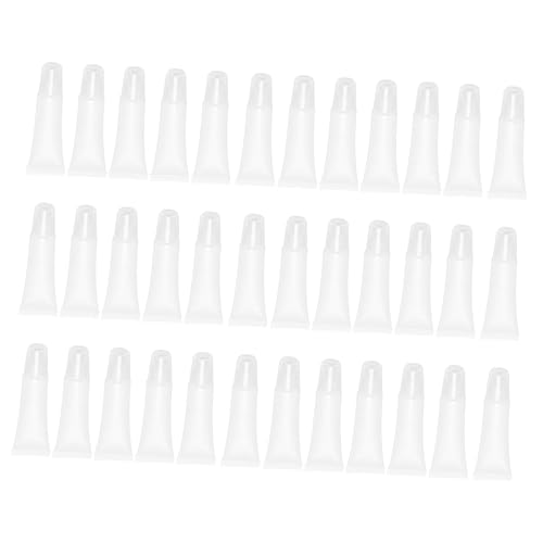 HONITANO 60 Stück Transparente Leere Tuben Nachfüllbare Aufbewahrungsbehälter für Lippenbalsam und Lipgloss Praktisch und für Selbstgemachtes Kosmetikprodukte von HONITANO