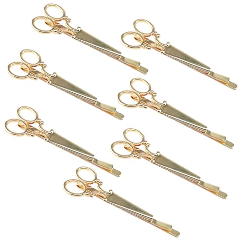 HONITANO 7 Stück Teiliges Haarklammer Damen Haarklammern Vintage Haarklammern in Gold Stilvolle Haarschmuck Accessoires für Festliche Anlässe Stabiler für Verschiedene Frisuren von HONITANO