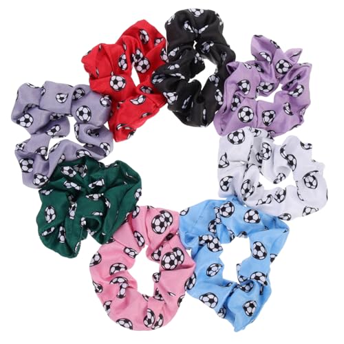 HONITANO 8 Stück Teiliges Haargummi für Damen und Mädchen Elastische Stoff Haarbänder mit Buntem Druck Schonende Haargummis für Dicken Dünnen Lockigen und Glatten Haaransatz von HONITANO