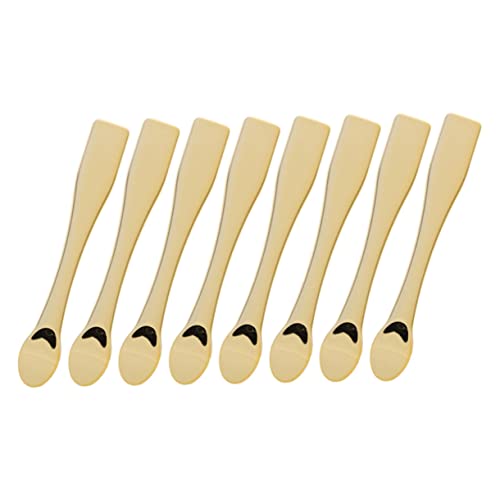 HONITANO 8 Stück Teiliges Kosmetikspatel aus Goldfarbene Gesichtscremespatel und Lotion Löffel Praktische Beauty Scoops für Gleichmäßiges Auftragen von Masken Seren und Cremes als von HONITANO