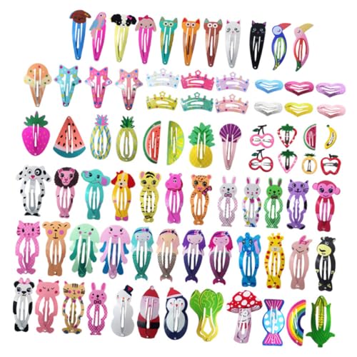 HONITANO 80 Stück Haarklemme Haarklammer Haarspangen Haarschleifen Für Mädchen Haarspangen Für Mädchen Haarzubehör Für Mädchen Clips Haarnadel Stifte Säuglinge Klein Haarschmuck von HONITANO