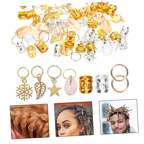 HONITANO 80 Stück Teiliges Dreadlocks Schmuck aus Hochwertiger Legierung Sichere Glatte Oberfläche Vielseitige Designs Einfach Anzubringen Entfernen Geeignet für Frauen und Männer zur HONITANO 80 Stück Teiliges Dreadlocks Schmuck aus Hochwertiger Legierung Sichere Glatte Oberfläche Vielseitige Designs Einfach Anzubringen Entfernen Geeignet für Frauen und Männer zur von HONITANO