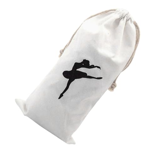 HONITANO Ballettschuhe Aufbewahrungstasche aus Robustem Wasserabweisendem Canvas mit Kordelzug Elegante Tanzzubehör Tasche für Mädchen für Spitzenschuhe und Ballettschuhe Praktischer von HONITANO